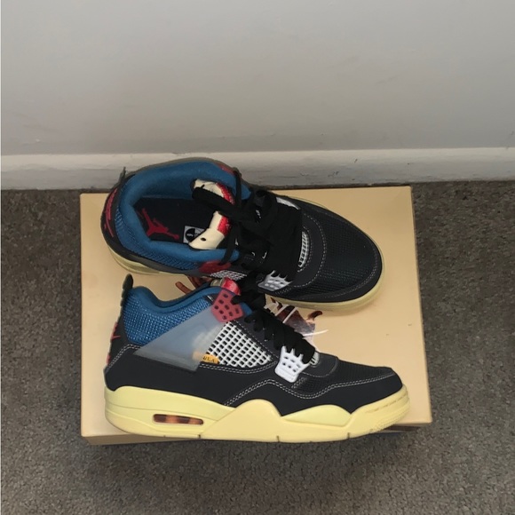 union la x air jordan 4 off noir